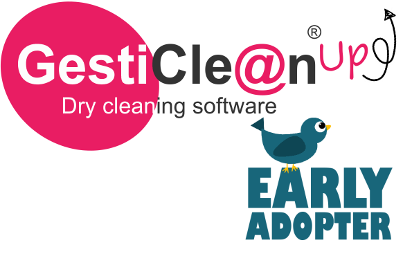 Logo programme EarlyAdopter GestiClean Up', logiciel de gestion pressing